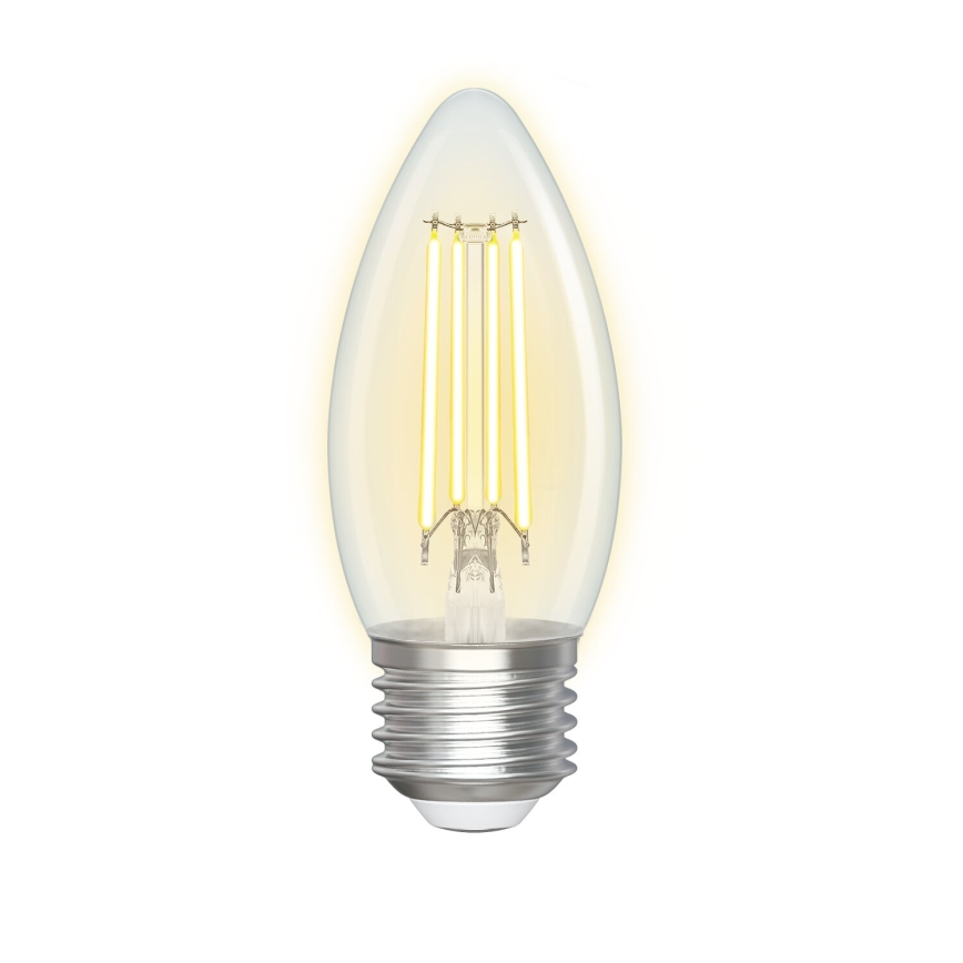 LED Stmívatelná žárovka FILAMENT C35 E27/4,5W/230V 2700-6500K Wi-Fi - Aigostar