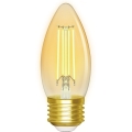 LED Stmívatelná žárovka FILAMENT C35 E27/4,5W/230V 2700-6500K Wi-Fi - Aigostar