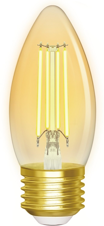 LED Stmívatelná žárovka FILAMENT C35 E27/4,5W/230V 2700-6500K Wi-Fi - Aigostar