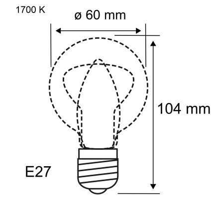 LED Stmívatelná žárovka FILAMENT E27/6W/230V 1700K - Paulmann 28522