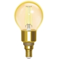 LED Stmívatelná žárovka FILAMENT G45 E14/4,5W/230V 2700-6500K Wi-Fi - Aigostar