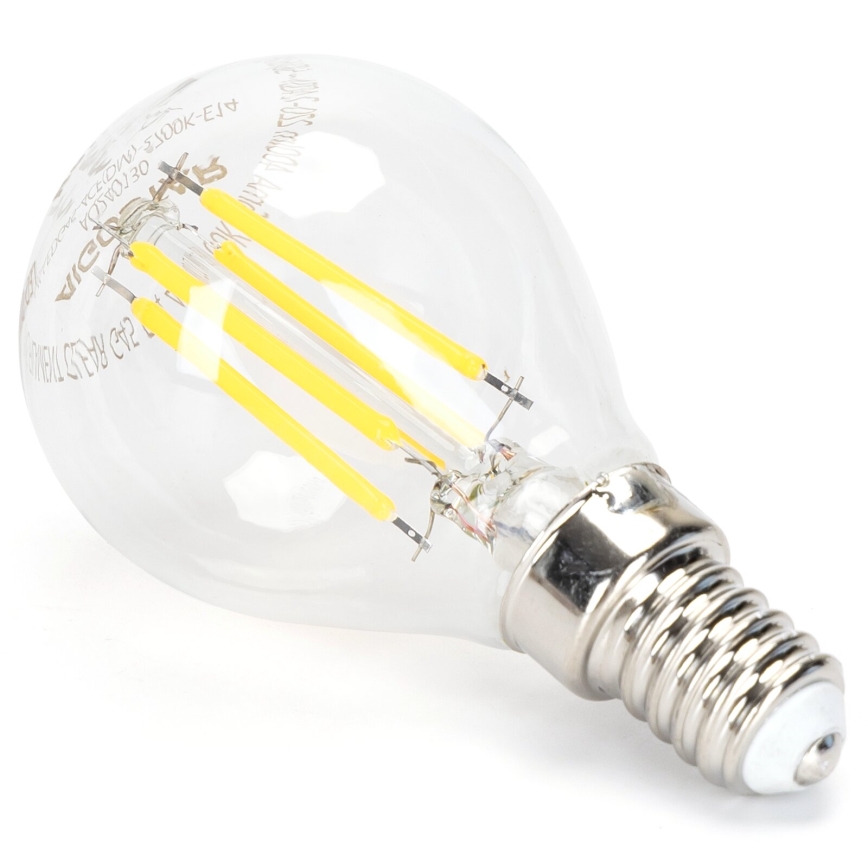 LED Stmívatelná žárovka FILAMENT G45 E14/4W/230V 6500K - Aigostar