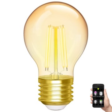 LED Stmívatelná žárovka FILAMENT G45 E27/4,5W/230V 2700-6500K Wi-Fi - Aigostar