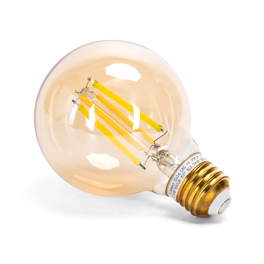LED Stmívatelná žárovka FILAMENT MESH Smart G80 E27/6W/230V 2700-6500K - Aigostar