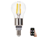 LED Stmívatelná žárovka FILAMENT MESH Smart G45 E14/4,5W/230V 2700-6500K - Aigostar
