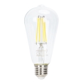 LED Stmívatelná žárovka FILAMENT ST64 E27/6W/230V 6500K - Aigostar