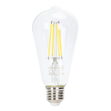 LED Stmívatelná žárovka FILAMENT ST64 E27/6W/230V 6500K - Aigostar