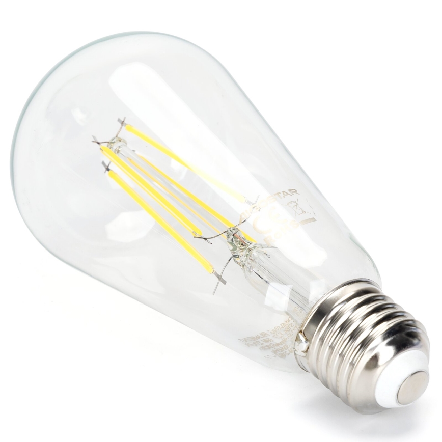 LED Stmívatelná žárovka FILAMENT ST64 E27/6W/230V 6500K - Aigostar