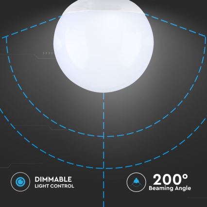 LED Stmívatelná žárovka G120 E27/13W/230V 6400K
