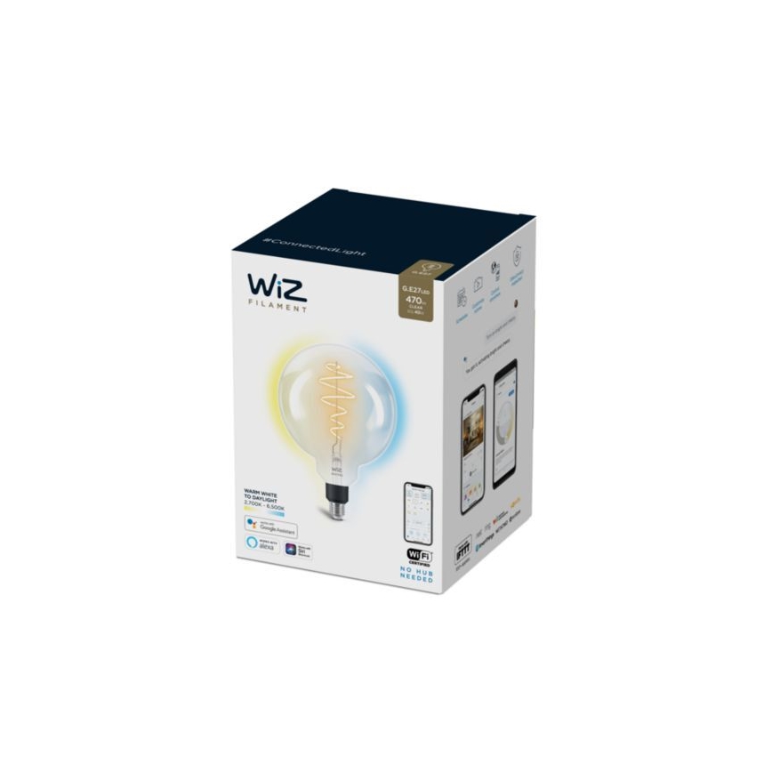 LED Stmívatelná žárovka FILAMENT G200 E27/6,5W/230V 2700-6500K CRI 90 Wi-Fi - WiZ