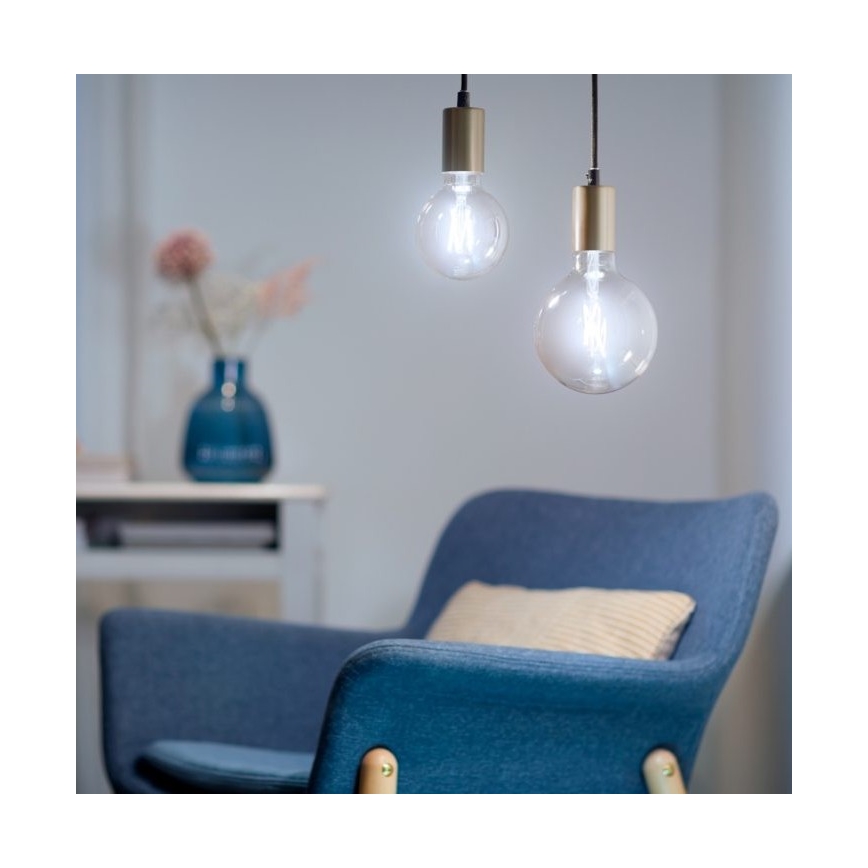 LED Stmívatelná žárovka FILAMENT G95 E27/6,7W/230V 2700-6500K CRI 90 Wi-Fi - WiZ