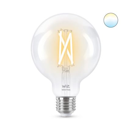 LED Stmívatelná žárovka FILAMENT G95 E27/6,7W/230V 2700-6500K CRI 90 Wi-Fi - WiZ