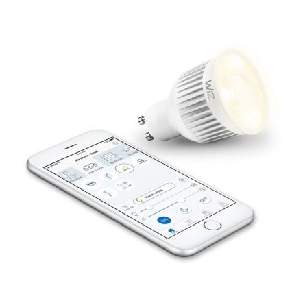 LED Stmívatelná žárovka GU10/6,5W/230V 2700-6500K Wi-Fi - WiZ