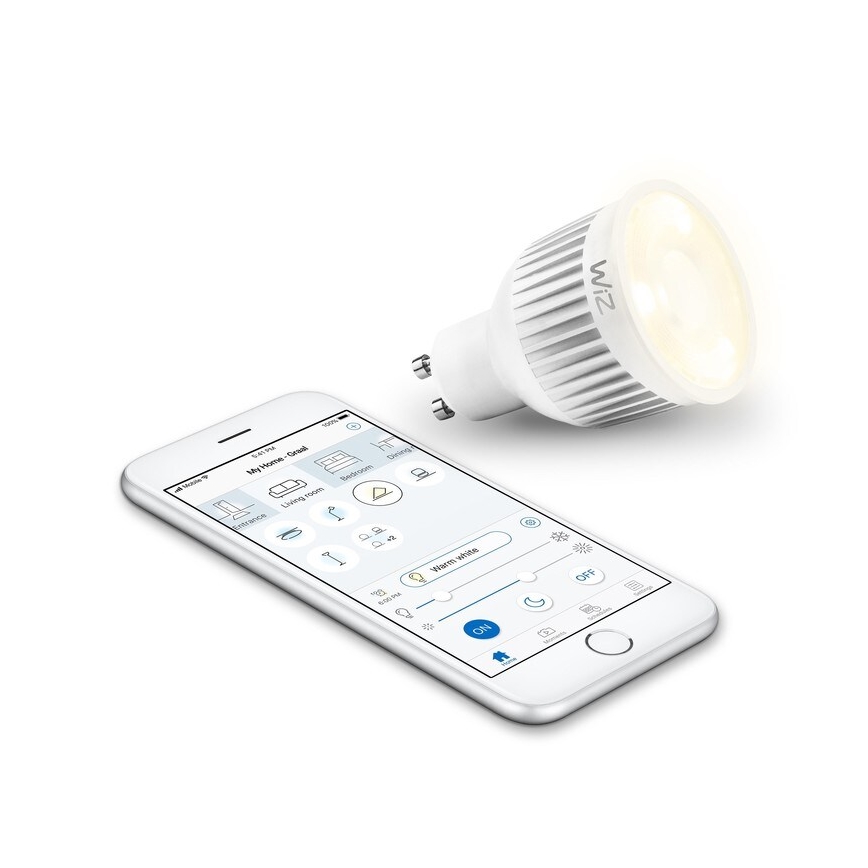 LED Stmívatelná žárovka GU10/6,5W/230V 2700-6500K Wi-Fi - WiZ