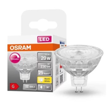 LED Stmívatelná žárovka GU5,3/3,4W/12V 2700K CRI 90 - Osram
