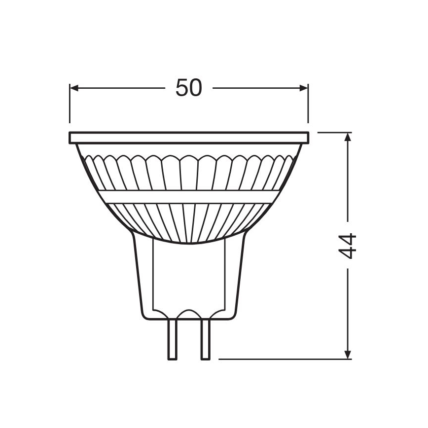 LED Stmívatelná žárovka GU5,3/3,4W/12V 2700K CRI 90 - Osram