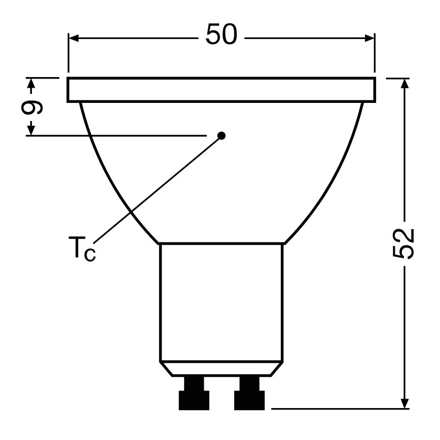 LED Stmívatelná žárovka PAR16 GU10/3,7W/230V 4000K CRI 90 - Osram