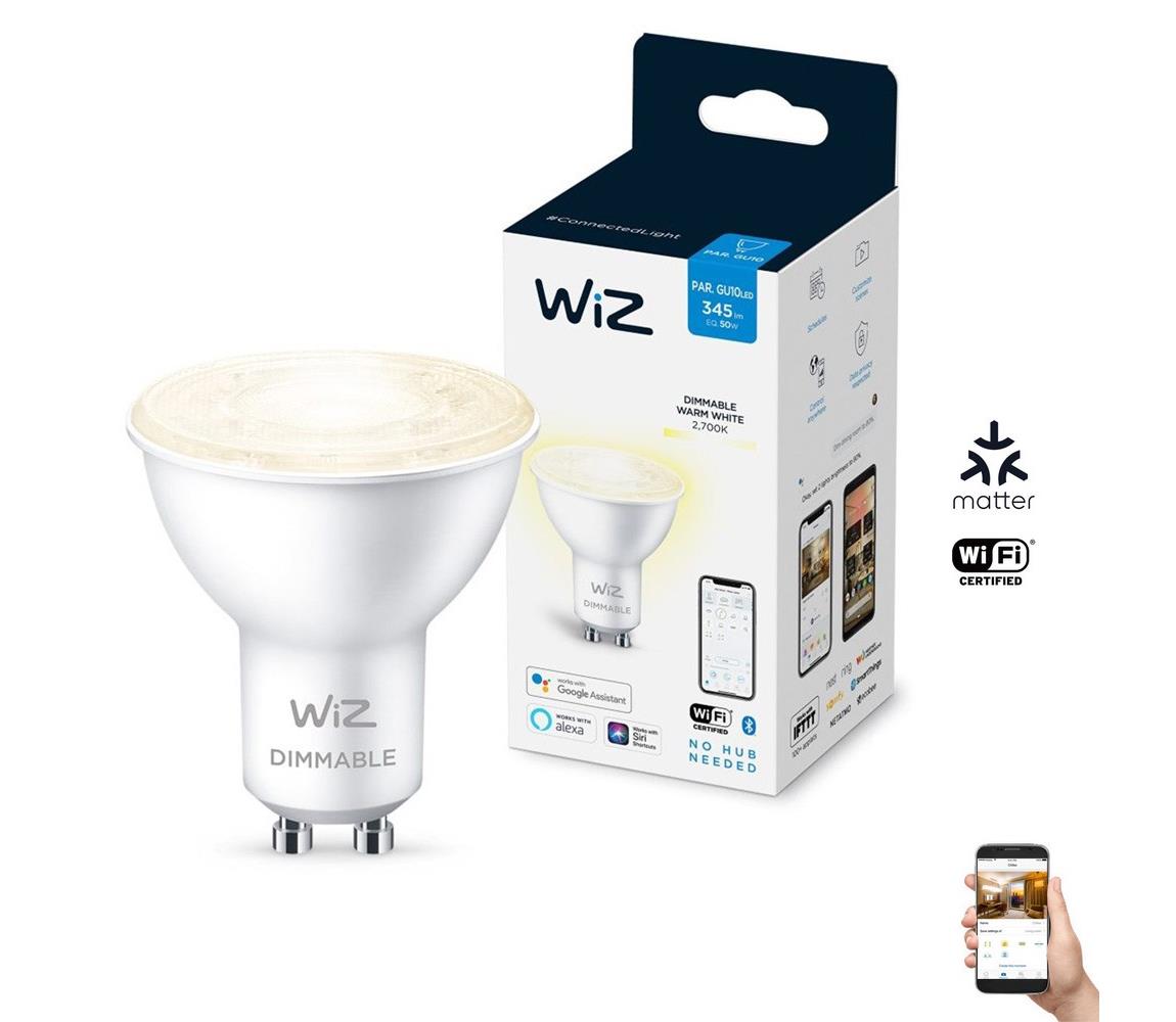 WiZ LED Stmívatelná žárovka PAR16 GU10/4,7W/230V 2700K CRI 90 Wi-Fi - WiZ WI0009