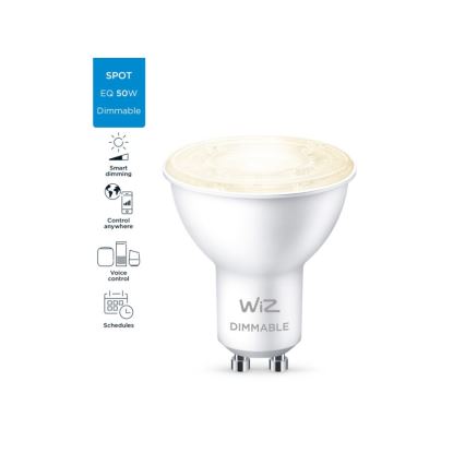 LED Stmívatelná žárovka PAR16 GU10/4,7W/230V 2700K CRI 90 Wi-Fi - WiZ