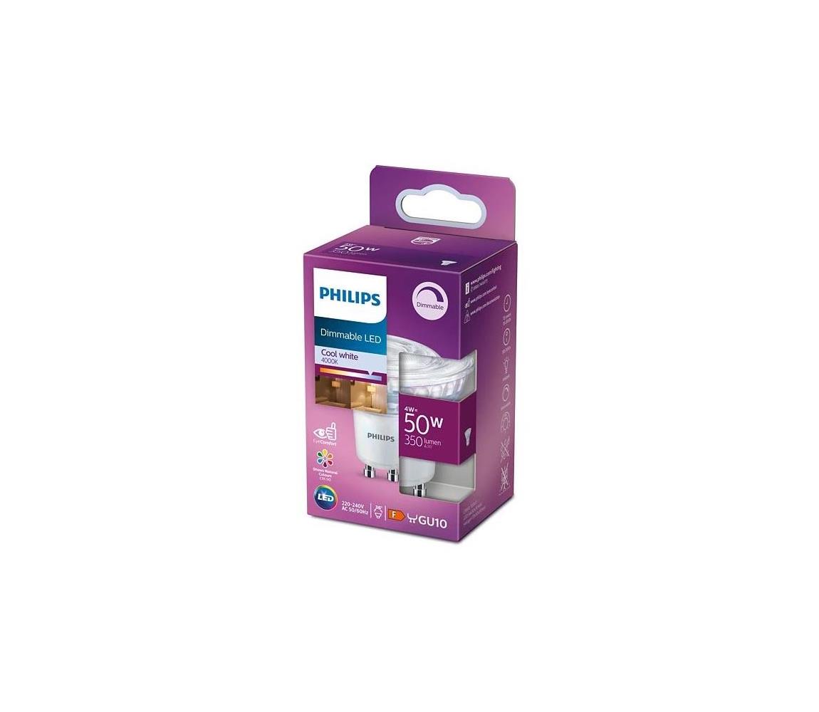 Philips LED Stmívatelná žárovka Philips E27/4W/230V 4000K P5452