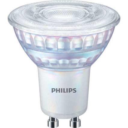 LED Stmívatelná žárovka Philips GU10/6,2W/230V 4000K CRI 90