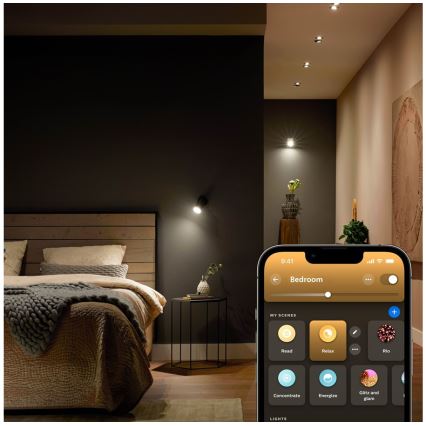 LED Stmívatelná žárovka Philips Hue White Ambiance GU5,3/MR16/5,1W/12V 2200-6500K