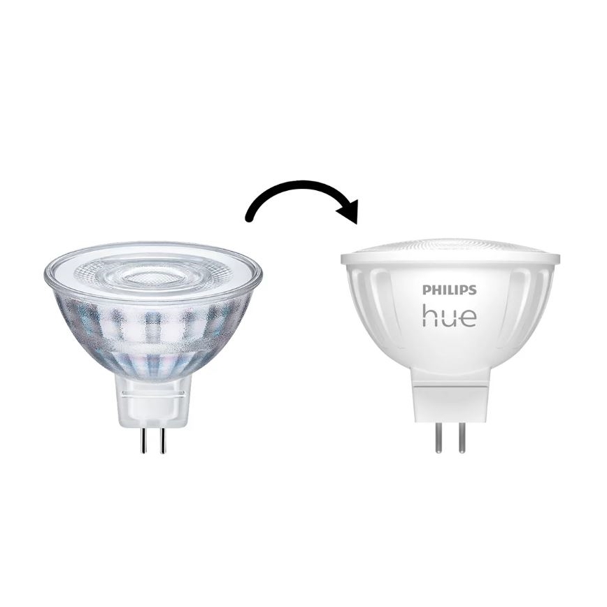 LED Stmívatelná žárovka Philips Hue White Ambiance GU5,3/MR16/5,1W/12V 2200-6500K