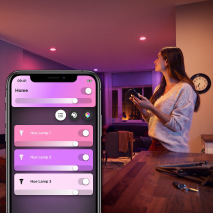 LED Stmívatelná žárovka Philips Hue White And Color Ambiance E27/6,5W/230V 2000-6500K