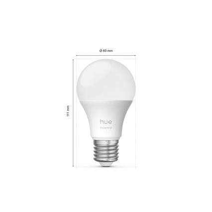 LED Stmívatelná žárovka Philips Hue White And Color Ambiance Essential E27/8W/230V 2200-6500K