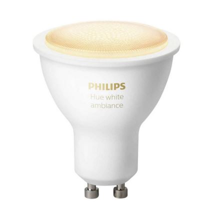 LED Stmívatelná žárovka Philips Hue WHITE AMBIANCE 1xGU10/4,3W/230V 2200-6500K