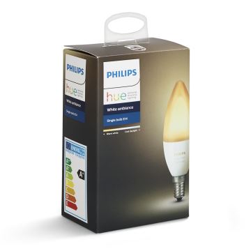 LED Stmívatelná žárovka Philips Hue WHITE AMBIANCE E14/6W/230V 2200-6500K