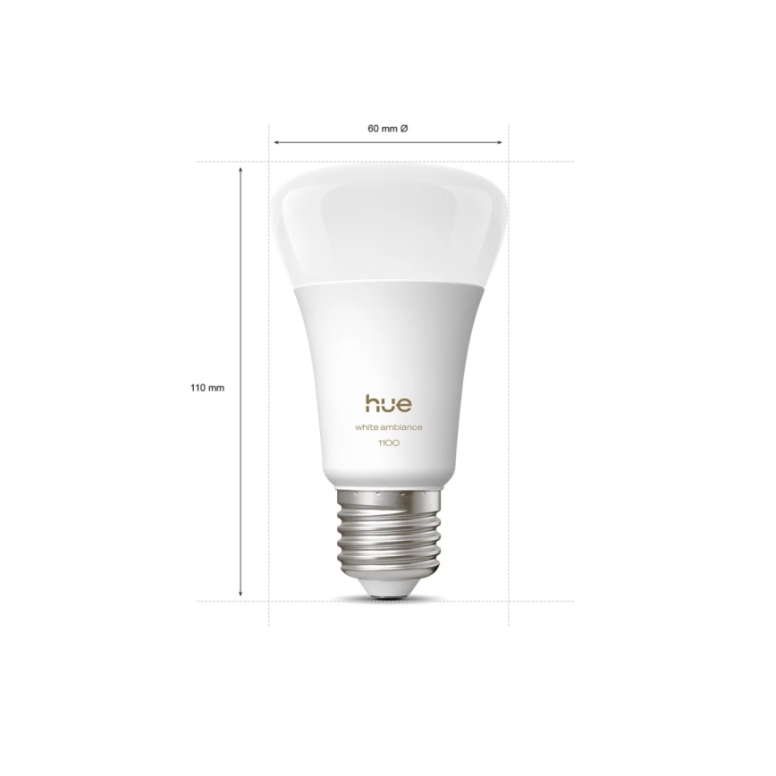 LED Stmívatelná žárovka Philips Hue WHITE AMBIANCE E27/8,1W/230V 1000-20000K