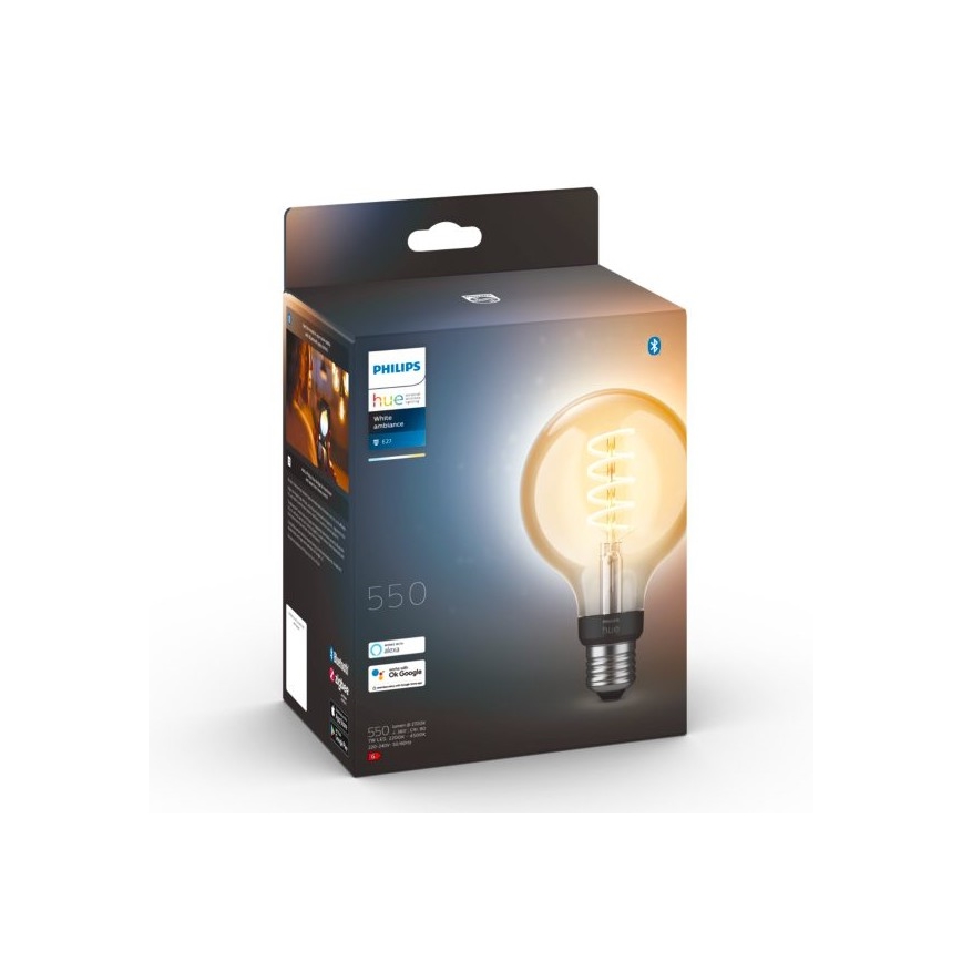 LED Stmívatelná žárovka Philips Hue WHITE AMBIANCE G93 E27/7W/230V 2200-4500K