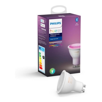 LED Stmívatelná žárovka Philips Hue White And Color Ambiance GU10/4,3W/230V 2000-6500K