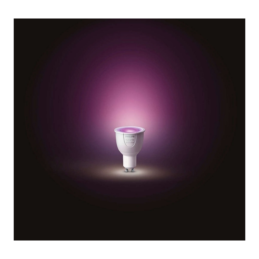 LED Stmívatelná žárovka Philips Hue White And Color Ambiance GU10/4,3W/230V 2000-6500K