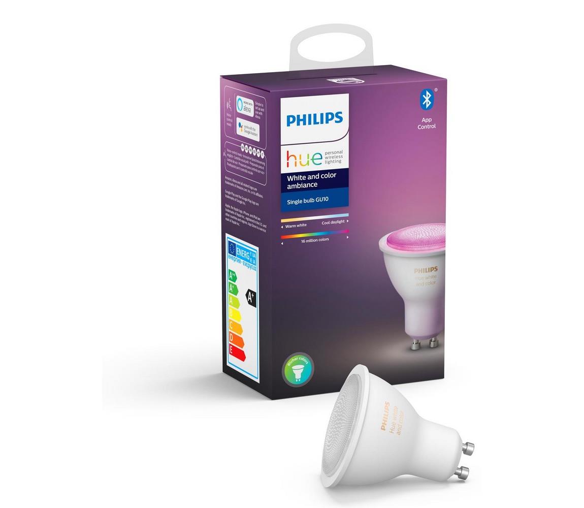 Philips LED Stmívatelná žárovka Philips Hue White And Color Ambiance GU10/5,7W/230V 