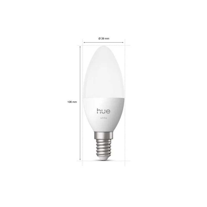 LED Stmívatelná žárovka Philips Hue White B39 E14/3,9W/230V 2700K