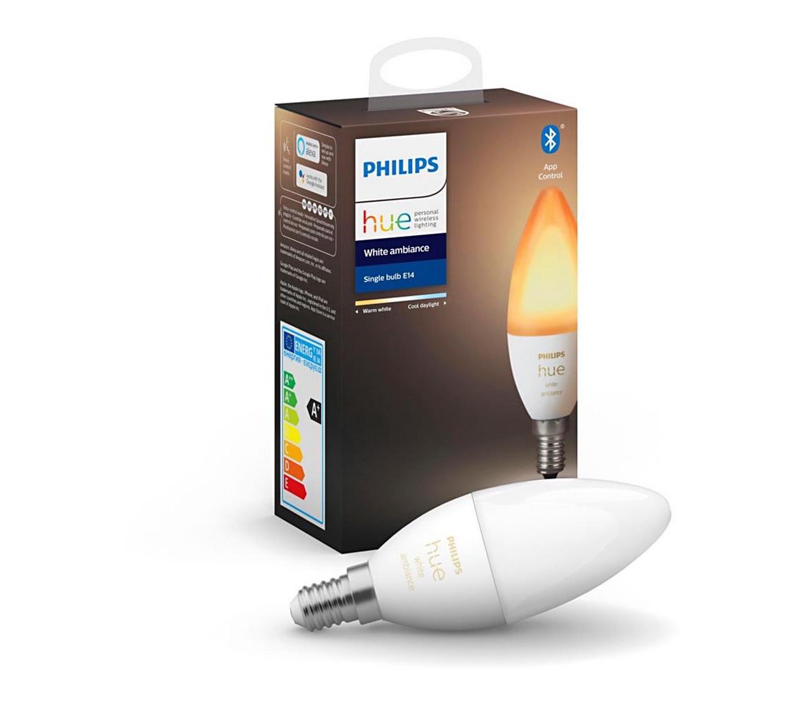 Philips LED Stmívatelná žárovka Philips Hue WHITE B39 E14/5,2W/230V 2200K - 6500K 