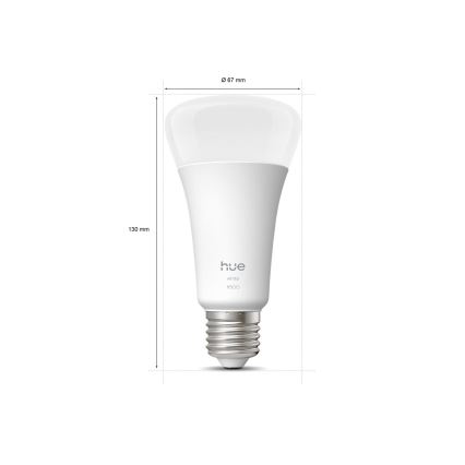 LED Stmívatelná žárovka Philips Hue WHITE E27/13,5W/230V 2700K