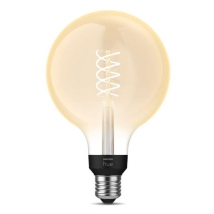 LED Stmívatelná žárovka Philips Hue WHITE FILAMENT G125 E27/7W/230V 2100K