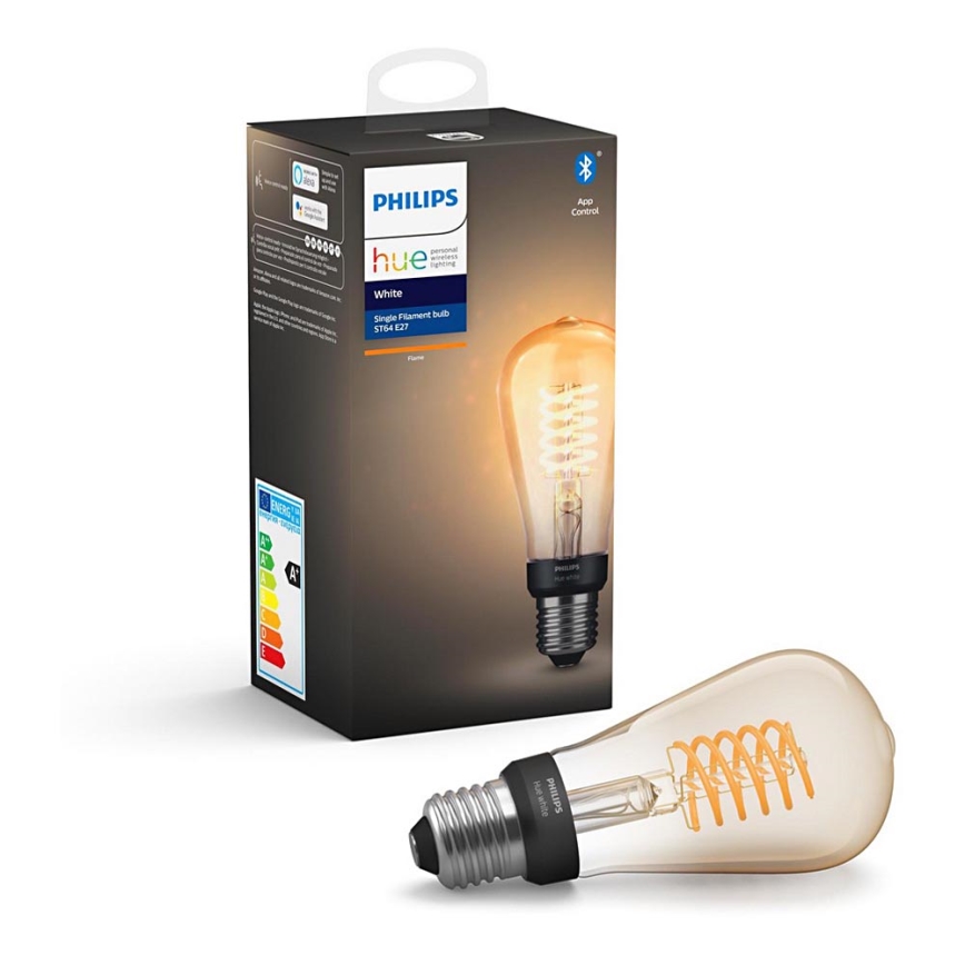 LED Stmívatelná žárovka Philips Hue WHITE FILAMENT ST64 E27/7W/230V 2100K