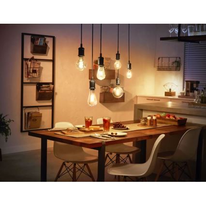 LED Stmívatelná žárovka Philips Hue WHITE FILAMENT ST72 E27/7W/230V 2100K