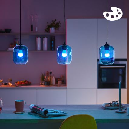 LED RGB Stmívatelná žárovka Philips SMART P45 E14/4,9W/230V 2200-6500K CRI 90