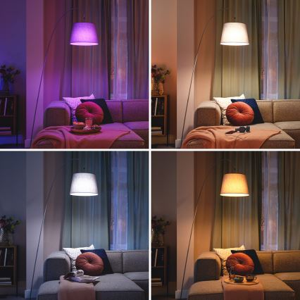 LED RGB Stmívatelná žárovka Philips SMART P45 E14/4,9W/230V 2200-6500K CRI 90