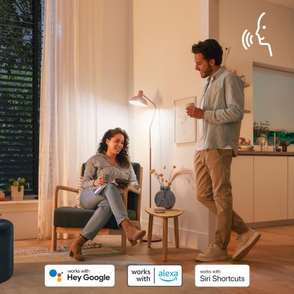 LED RGB Stmívatelná žárovka Philips SMART P45 E14/4,9W/230V 2200-6500K CRI 90
