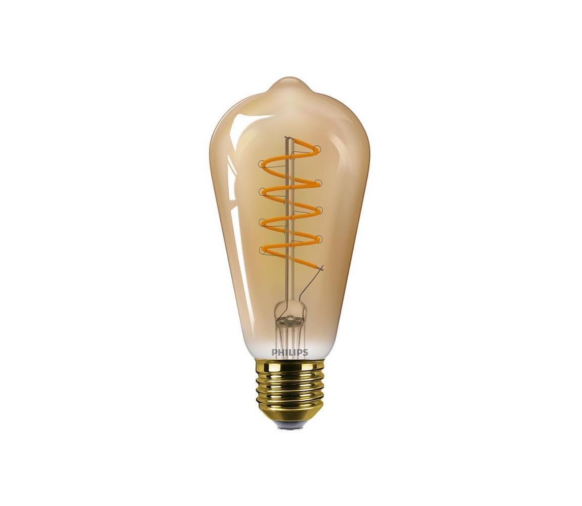 Philips LED Stmívatelná žárovka Philips VINTAGE ST64 E27/5,5W/230V 2000K P5058