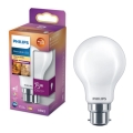 LED Stmívatelná žárovka Philips Warm Glow A60 B22/7,2W/230V 2200-2700K CRI 90