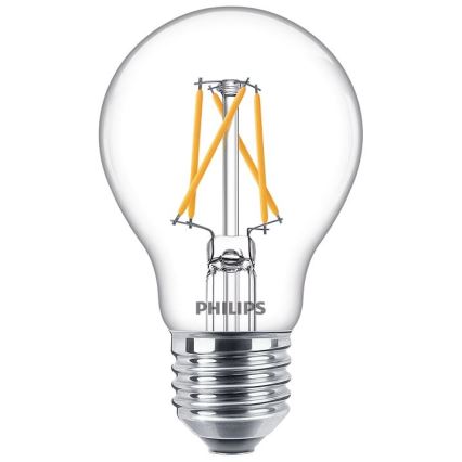 LED Stmívatelná žárovka Philips Warm Glow A60 B22/7W/230V 2200-2700K CRI 90