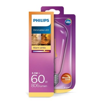 LED Stmívatelná žárovka Philips Warm Glow E27/8,5W/230V 2200-2700K