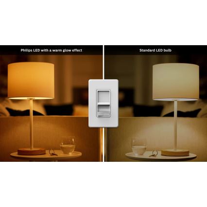 LED Stmívatelná žárovka Philips Warm Glow E27/8W/230V 2200-2700K